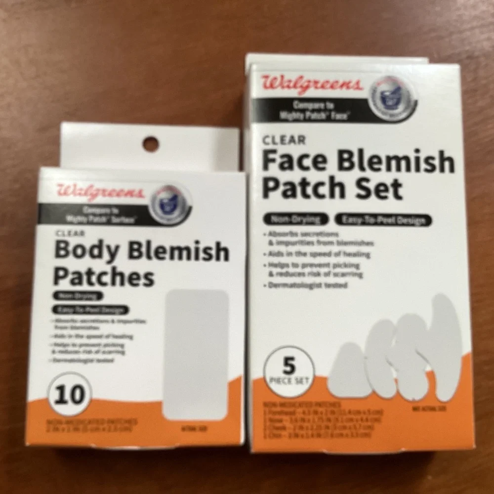 Walgreens Clear Body & Face Blemish Patches Bundle of 2 Boxes NEW